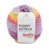yarn wool funnyazteca knit virgin wool acrylic orange lilac autumn winter katia 201 fhd