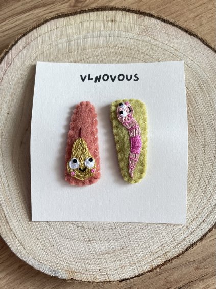 Set sponek Hruška s červíkem