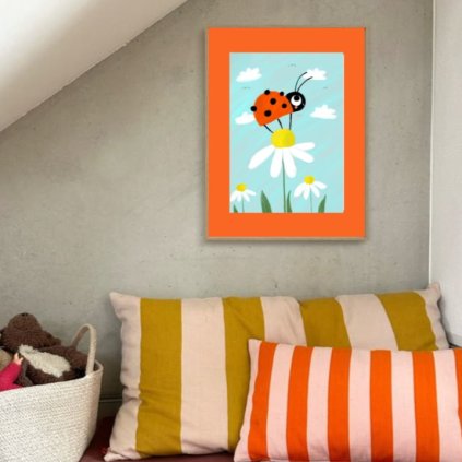 Grafická kresba Beruška