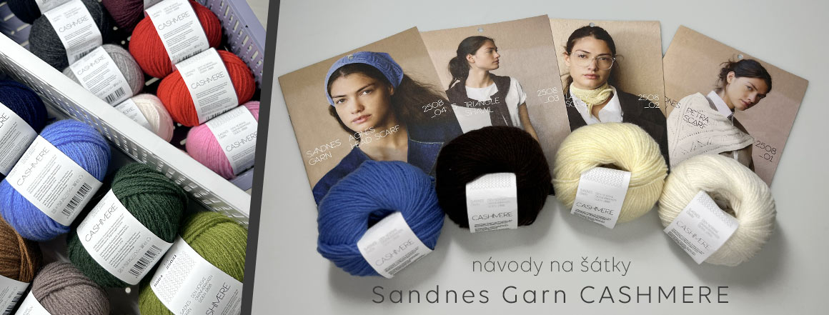 Sandnes Garn CASHMERE a návody