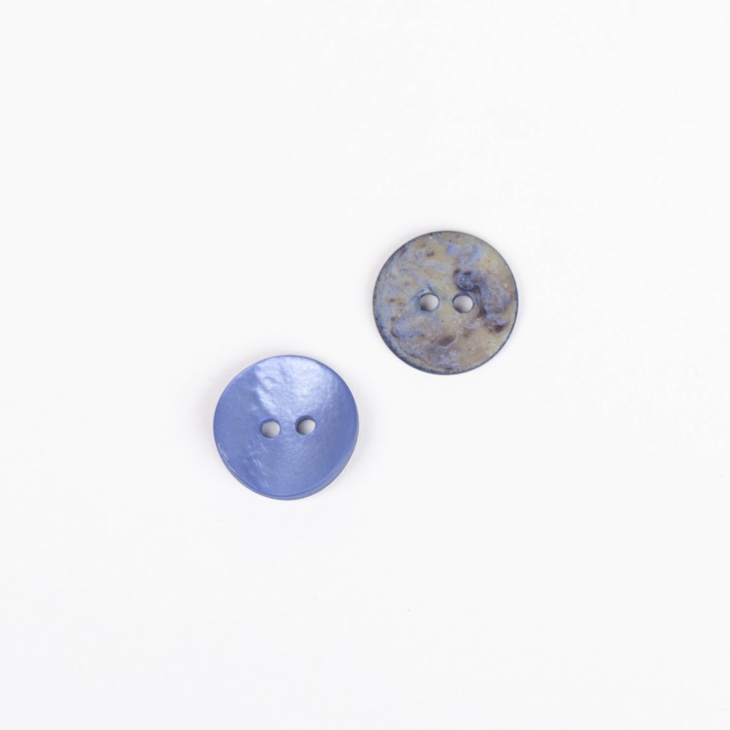 Knoflík Drops 621 - kulatý (modrý) 15 mm
