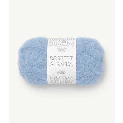 Sandnes Garn Borstet Alpakka 6003 - Lys bla