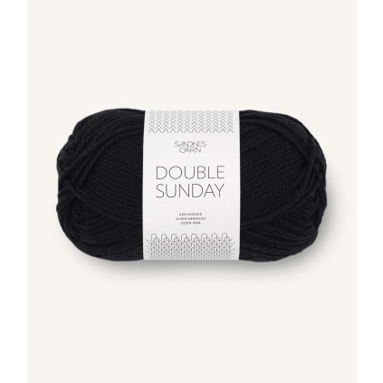 Sandnes Garn Double Sunday 1099 - Svart