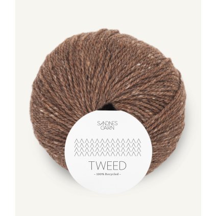 Sandnes Garn Tweed recycled 3185 - Brun Tweed