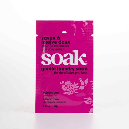 Jemný prací gel SOAK 5 ml - Celebration