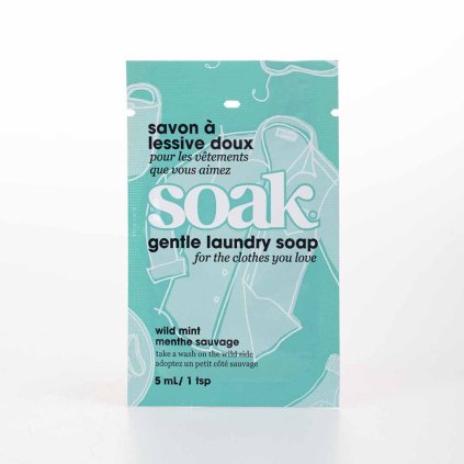 Jemný prací gel SOAK 5 ml - Wild Mint