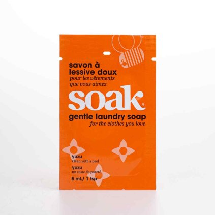 Jemný prací gel SOAK 5 ml - Yuzu