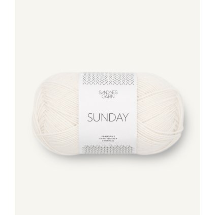 Sandnes Garn Sunday 1001 - Hvit