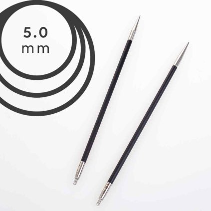 Jehlice kruhové výměnné ChiaoGoo FORTÉ - 5.00 mm