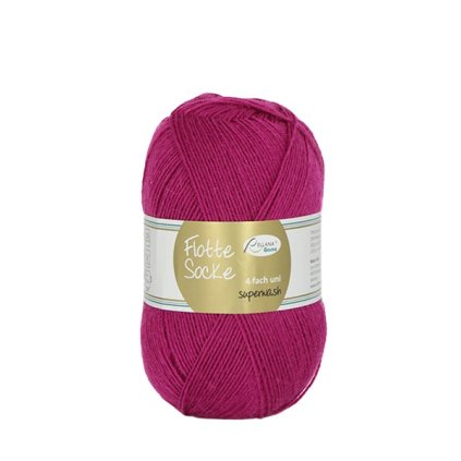 Rellana Garne Flotte Socke 4f. Uni 917 - fuchsia
