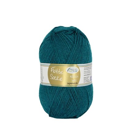 Rellana Garne Flotte Socke 4f. Uni 913 - petrol