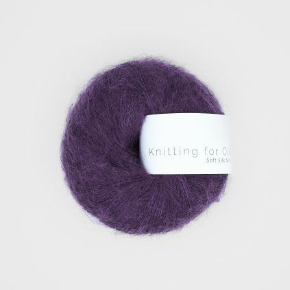 Knitting for Olive Soft Silk Mohair - Plum