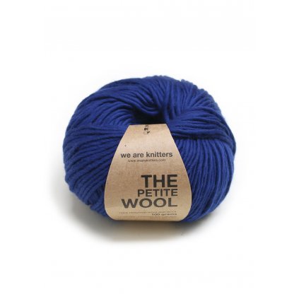 petite wool yarn balls knitting navy blue 1