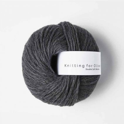 Knitting for Olive Double Soft Merino - Charcoal Gray