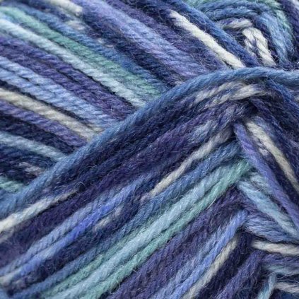 Drops Fabel print 522 - modrá