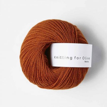 Knitting for Olive Merino - Burnt orange