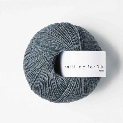 Knitting for Olive Merino - Dusty petroleum blue