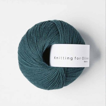 Knitting for Olive Merino - Petroleum green