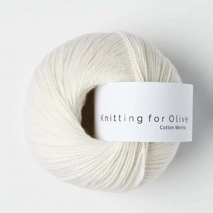 Knitting for Olive Cotton Merino - Natural White
