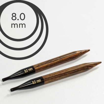 Jehlice kruhové výměnné Knit Pro ginger - 8.00 mm (zkrácené)