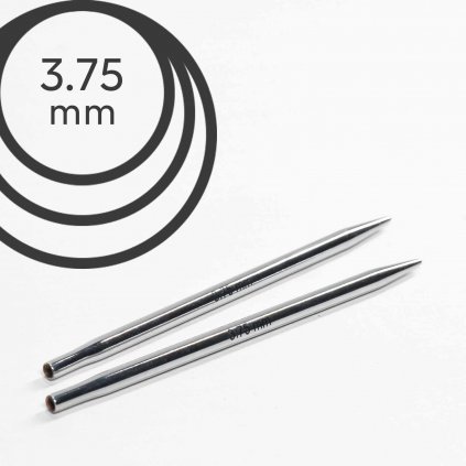 Jehlice kruhové výměnné Knit Pro NOVA METAL - 3.75 mm (zkrácené)