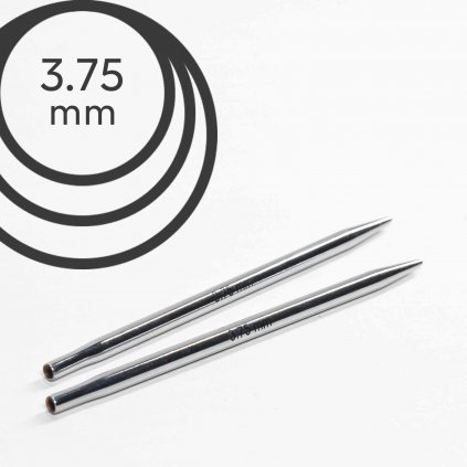 Jehlice kruhové výměnné Knit Pro NOVA METAL - 3.75 mm (zkrácené)