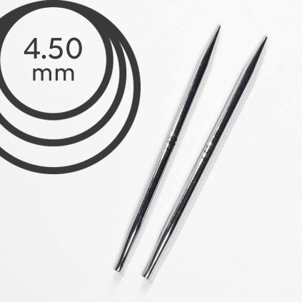 Jehlice kruhové výměnné Knit Pro NOVA METAL - 4.50 mm (zkrácené)