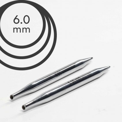 Jehlice kruhové výměnné Knit Pro NOVA METAL - 6.00 mm (zkrácené)