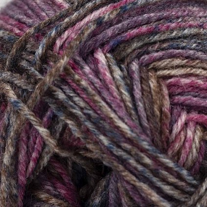 Drops Fabel long print 655 - růžové dřevo