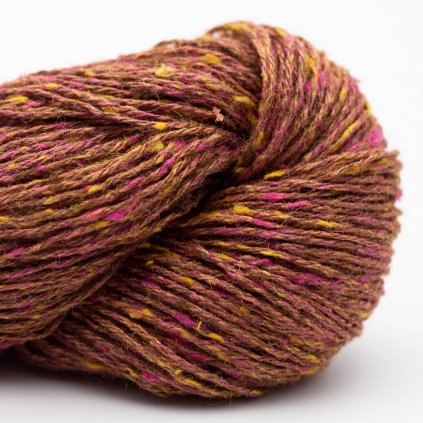 BC Garn Tussah Tweed 06 - brown pink phantasy