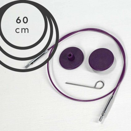 Lanko Knit Pro otočné - 60 cm (fialové)