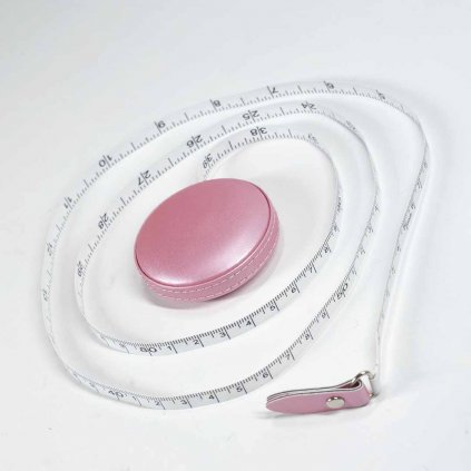 Krejčovský svinovací metr - růžový