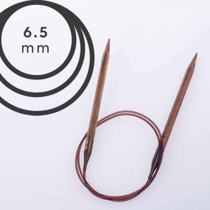 Pevné kruhové jehlice Knit Pro ginger 80cm - 6,50 mm
