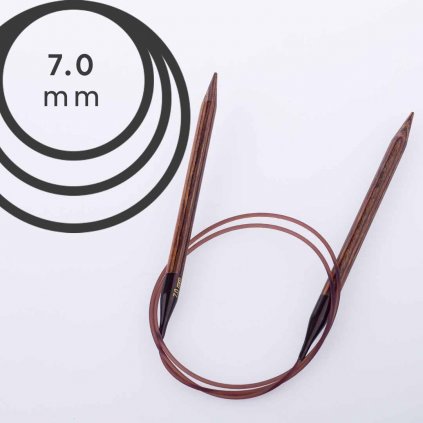 Pevné kruhové jehlice Knit Pro ginger 80cm - 7,00 mm