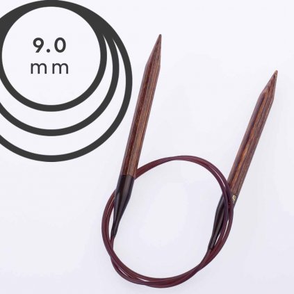 Pevné kruhové jehlice Knit Pro ginger 80cm - 9,00 mm