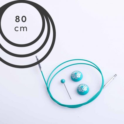 Lanko Knit Pro The Mindful otočné - 80 cm (zelené)