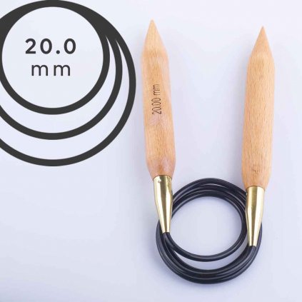 Pevné kruhové jehlice Knit Pro Jumbo 100cm - 20,00 mm