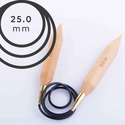 Pevné kruhové jehlice Knit Pro Jumbo 100cm - 25,00 mm