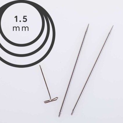 Jehlice kruhové výměnné ChiaoGoo TWIST LACE - 1.50 mm (zkrácené 8 cm)