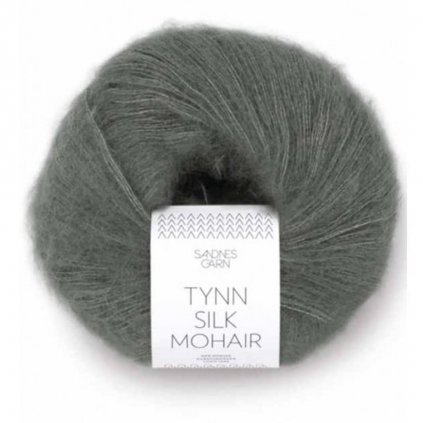 Sandnes Garn Tynn Silk Mohair 9071 - støvet olivengrønn