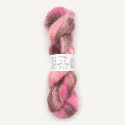 Sandnes Garn Tynn Silk Mohair Print 4700 - pink berries