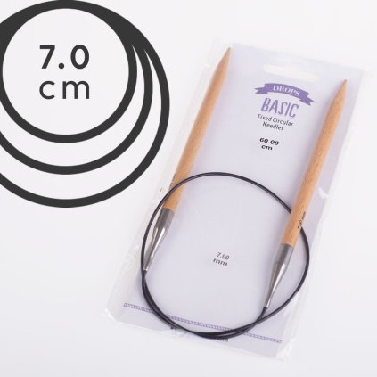 Pevné kruhové jehlice BASIC 60cm - 7 mm