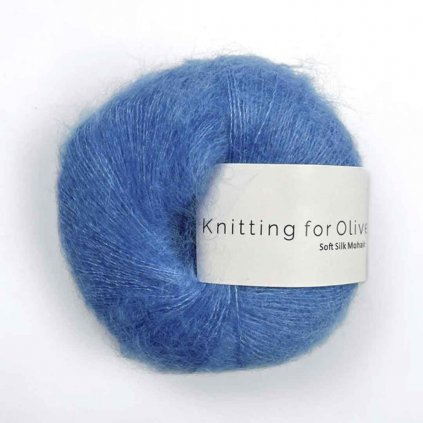 Knitting for Olive Soft Silk Mohair - Poppy blue