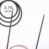Pevné kruhové jehlice Knit Pro ginger 80cm - 2,75 mm