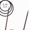 Pevné kruhové jehlice Knit Pro ginger 80cm - 3,75 mm