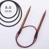 Pevné kruhové jehlice Knit Pro ginger 80cm - 8,00 mm