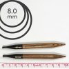 Jehlice kruhové výměnné Knit Pro ginger - 8.00 mm (zkrácené)