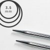 Jehlice kruhové výměnné Knit Pro NOVA METAL - 3.50 mm (zkrácené)