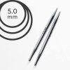 Jehlice kruhové výměnné Knit Pro NOVA METAL - 5.00 mm (zkrácené)