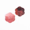 Knoflík Drops 604 - kytička (červená) 25 mm